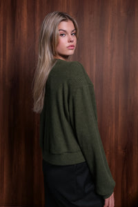 Le Cardigan - Olive