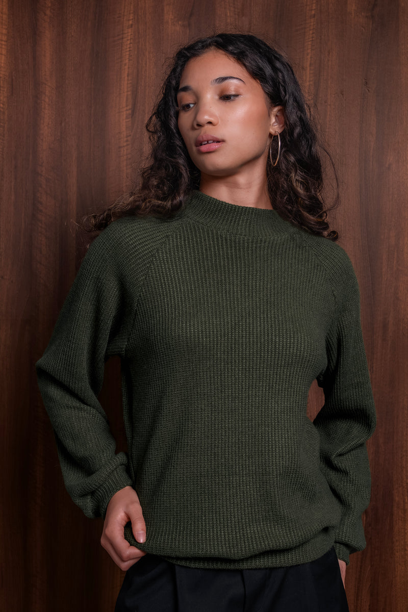 Le Chandail Tricot - Olive