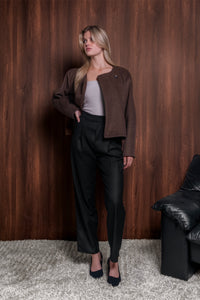 Le Manteau Boxy - Walnut