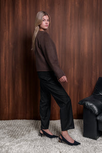 Le Manteau Boxy - Walnut