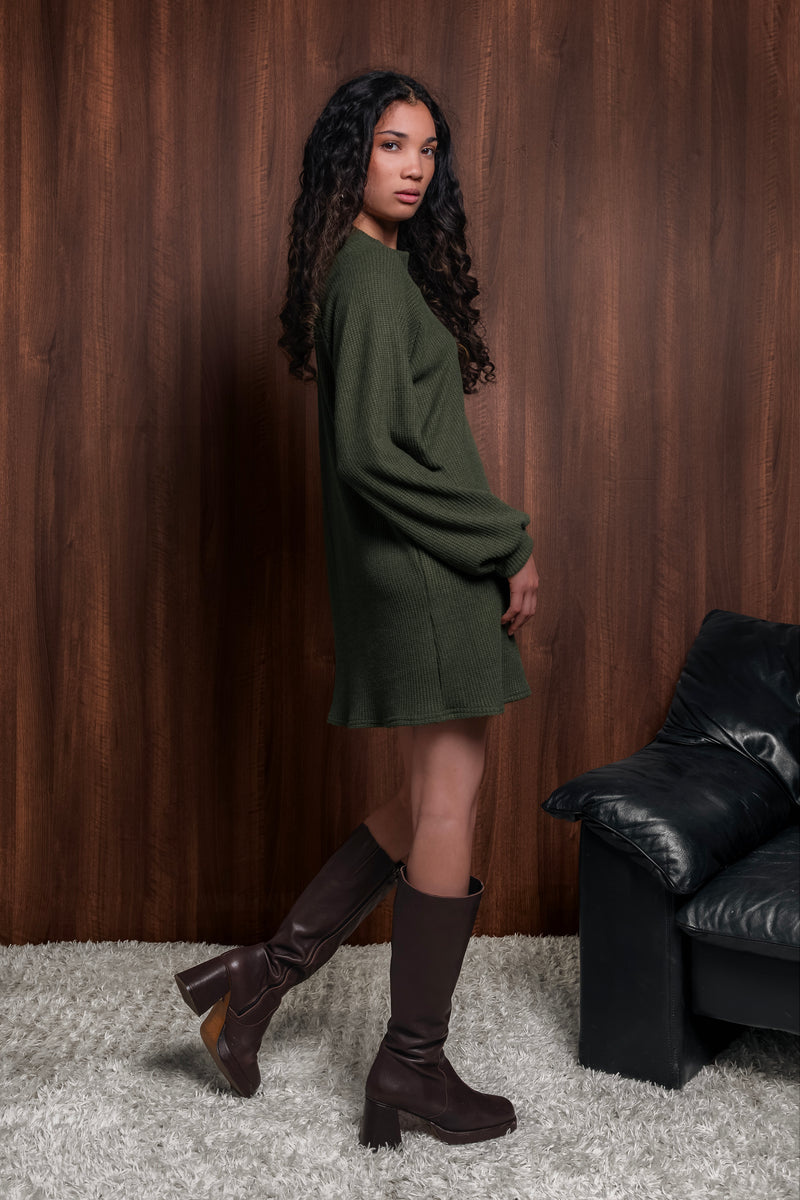 La Robe Tricot - Olive